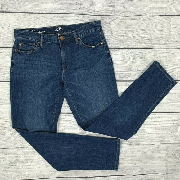 LOFT Denim - LOFT Boyfriend Jeans sz 2 Medium Wash New